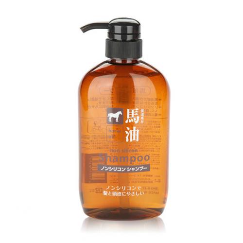 《贸》日本进口熊野油脂马油无硅油洗发水 止痒去屑防脱控油600ml