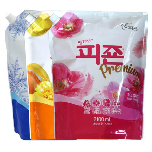 韩国碧珍衣物柔顺剂 防静电 持久留香 洗衣护理 2100ml