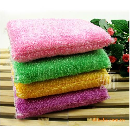 竹纤维洗碗海绵块/洗碗巾（散装） 不粘油