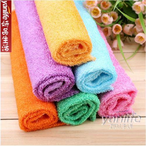 彩色竹纤维不粘油洗碗巾/抹布 大号29.5*26厘米