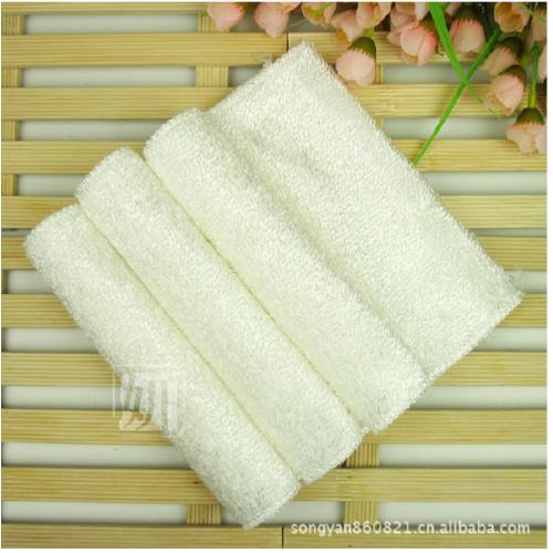 纯竹纤维双层不粘油洗碗巾/抹布（散装小号）17.5*15cm