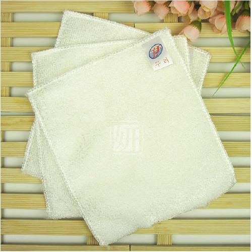 纯竹纤维双层不粘油洗碗巾/抹布（散装中号） 23×18cm