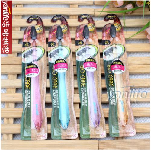 《贸》韩国进口BIO-CARE水晶小头纳米炭牙刷 超细刷毛 5501