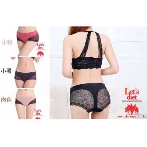 《贸》韩国 lets diet 银离子内裤 三角裤 蕾丝内裤 3色