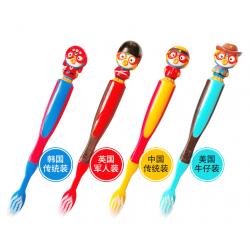 《贸》韩国pororo啵乐乐小企鹅儿童牙刷 双重细毛 国风系列卡通头新款 3岁以上