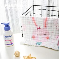 《贸》杯具熊 婴幼儿童纱布毛巾 宝宝纯棉方巾口水巾 浴巾 六件套装