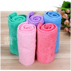 多吉 优质长毛绒 超细纤维小方巾 方形毛巾 洁面毛巾 柔软亲肤 手帕巾