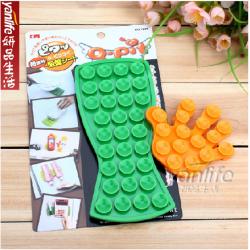 日本 家居优质双面吸盘贴物器 浴室魔力手掌吸盘香皂贴 2P装 1228