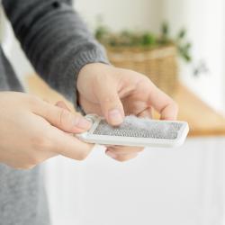 Fasola  迷你便携式粘毛刷 家用衣物静电除尘除毛刷可折叠粘毛器