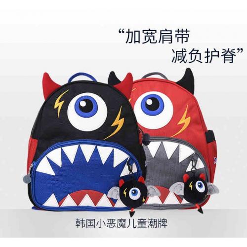 《贸》韩国devilwing小恶魔3-5岁男女孩幼儿园书包可爱儿童书包双肩背包DW031