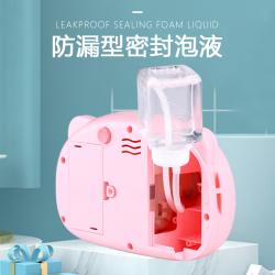网红小猪泡泡机器 电动音乐吹泡泡相机 粉色/棕色 带一瓶泡泡水