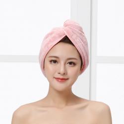 韩式阿里郎经编涤锦珊瑚绒干发帽吸水盘扣干发浴帽包头巾干发巾