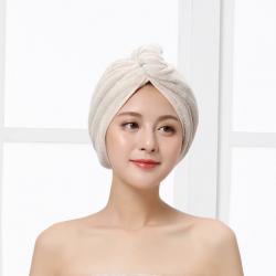 韩式阿里郎经编涤锦珊瑚绒干发帽吸水盘扣干发浴帽包头巾干发巾