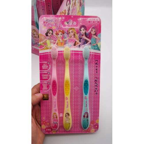 韩国珠珠的秘密儿童牙刷 软毛牙刷 3P