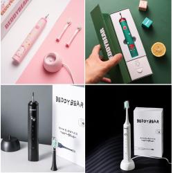 杯具熊儿童电动牙刷3-12岁以上 充电式自动声波软毛成人电动牙刷