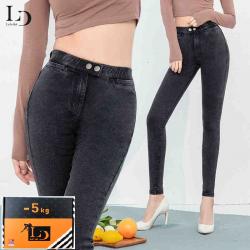 《贸》韩国Let's Diet2020新款雪花裤秋季薄款打底九分裤高腰魔术裤小黑裤女