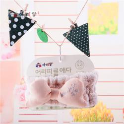 阿里郎 A20004同心束发带 立体蝴蝶结发带发箍 多色随机