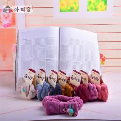 阿里郎 A20005萌萌心束发带 可爱卡通发箍 多色随机