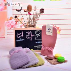 阿里郎 H20002马卡龙小丽人蕾丝菲边洗澡巾 搓澡巾 颜色随机发