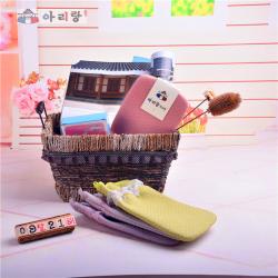 阿里郎 H20002马卡龙小丽人蕾丝菲边洗澡巾 搓澡巾 颜色随机发