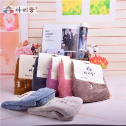 阿里郎 A20002皇冠女王长毛绒干发帽/干发巾 多色随机