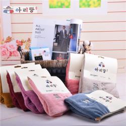 阿里郎 A20001蝴蝶公主长毛绒干发帽/干发巾 多色随机