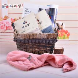 阿里郎 A20001蝴蝶公主长毛绒干发帽/干发巾 多色随机