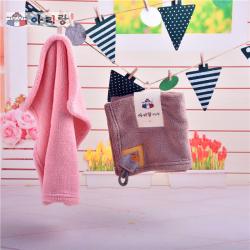 阿里郎 C20007布艺卡通长毛绒小方巾 擦手巾/毛巾 多色随机
