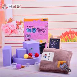 阿里郎 C20007布艺卡通长毛绒小方巾 擦手巾/毛巾 多色随机