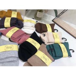 日系tutu纯色羊毛袜 秋冬加厚款保暖中筒男女款 一组10双