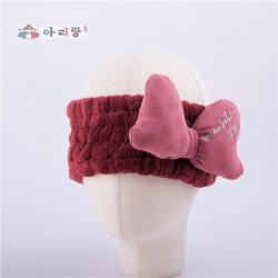 阿里郎 A20004同心束发带 立体蝴蝶结发带发箍 多色随机