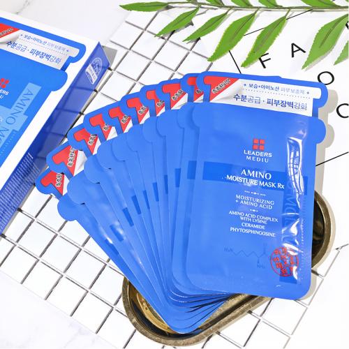 《贸》韩国LEADERS丽得姿三代 美蒂优双倍保湿补水水库面膜贴一盒10片