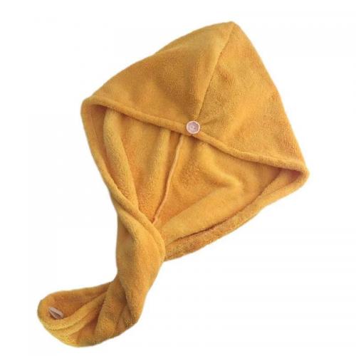 多吉新款 经编加密珊瑚绒干发帽 吸水干发巾