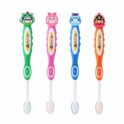 《贸》韩国 我珂爱珀利警车 儿童立体卡通牙刷 软毛牙刷 2岁以上