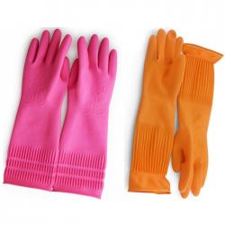 韩国胶皮手套 加长加厚防滑橡胶手套 洗衣洗碗家务