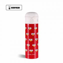 杯具熊 芝麻街联名 脸谱艾摩成人保温杯 男女直饮保温水杯 480ml