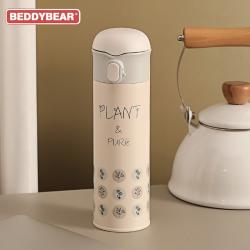 杯具熊 新款花草集直饮保温杯 不锈钢男女士水杯子