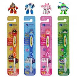 《贸》韩国 我珂爱珀利警车 儿童立体卡通牙刷 软毛牙刷 2岁以上