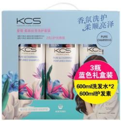 《贸》韩国爱敬KCS可希丝花香洗发水护发素 两洗一护套装 600ml*3