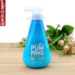 《贸》韩国LG贝瑞奥/倍瑞傲按压式PUMPING牙膏 液体瓶装285g 三色可选