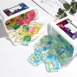 日本北岛洗衣凝珠/香珠三体/单体补充装柔顺护色留香洗衣液