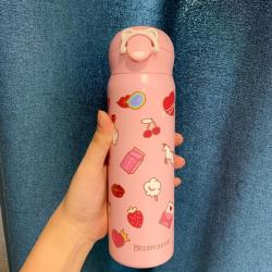 杯具熊 心形物语直饮杯 不锈钢保温杯 便携式焖烧杯 成人水杯