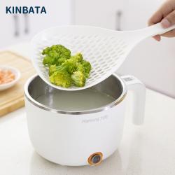 KINBATA 耐高温漏勺 家用厨房尼龙非硅胶过滤勺 饺子捞勺笊篱加宽