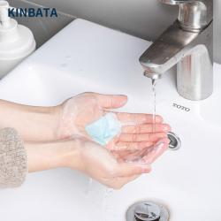 KINBATA 旅行便携皂纸 50枚入 一次性纸香皂片 迷你可携带洗手皂