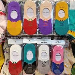 夏季女款棉质单色卡通船袜 多种花色 吸汗不掉跟女学生袜子