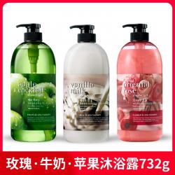 《贸》韩国 水果之乡贝缇贝恩 沐浴露 732ml 牛奶 玫瑰 苹果味