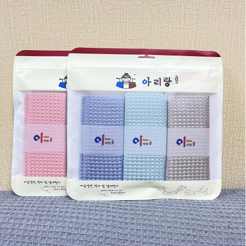 阿里郎 3P华夫格花边清洁巾 清洁布抹布不留水渍 C21055