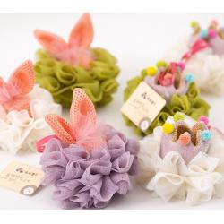 阿里郎 萝莉皇冠/兔子浴花球 沐浴球/洗澡泡沫起泡浴擦 K21079/80