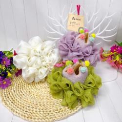 阿里郎 萝莉皇冠/兔子浴花球 沐浴球/洗澡泡沫起泡浴擦 K21079/80