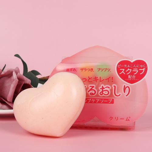 《贸》日本 美臀香皂 臀部去黑色素去角质保湿pp 80g 水蜜桃香